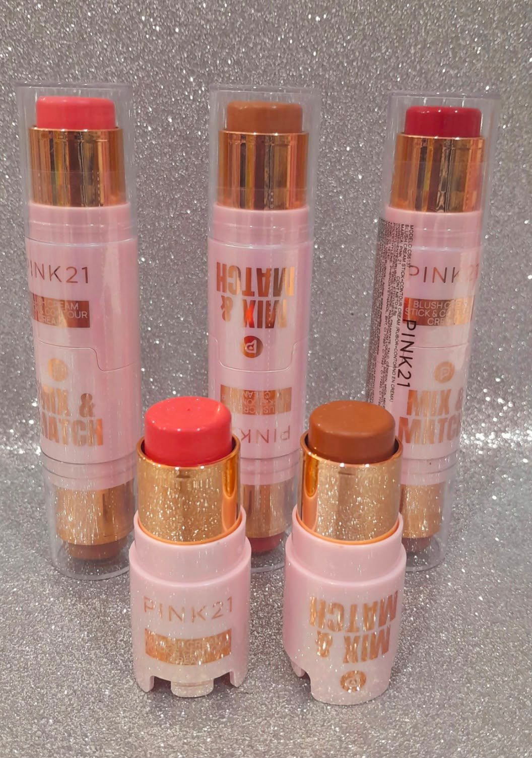 Blush & Contorno em Bastão - Pink 21