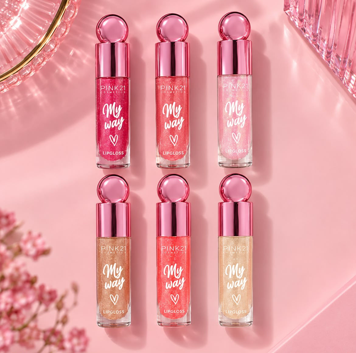Lip Gloss My Way – Pink 21 Cosmetics
