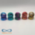 Assortment of 3D printed Decision Ring finger fidgets by Fidgetiers