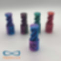 3D printed Twister fidget shown in Blue & Red (Azure-Blaze)