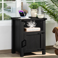 The Farmhouse Upgrade My Bedside Actually Needed: Rustic Nightstand with Charging Station 🛏️⚡