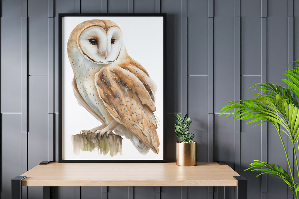 Thumbnail: BARN OWL PRINTS