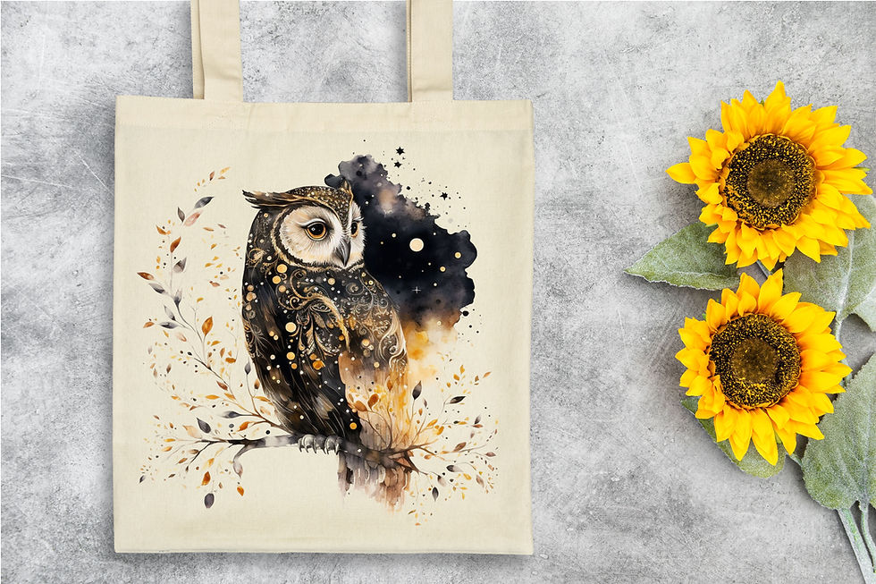 Thumbnail: CELSTIAL OWL MUG AND BAG