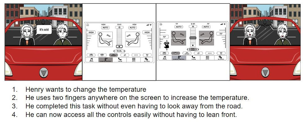 Situation 2: Kristina wants to change the climate settings.