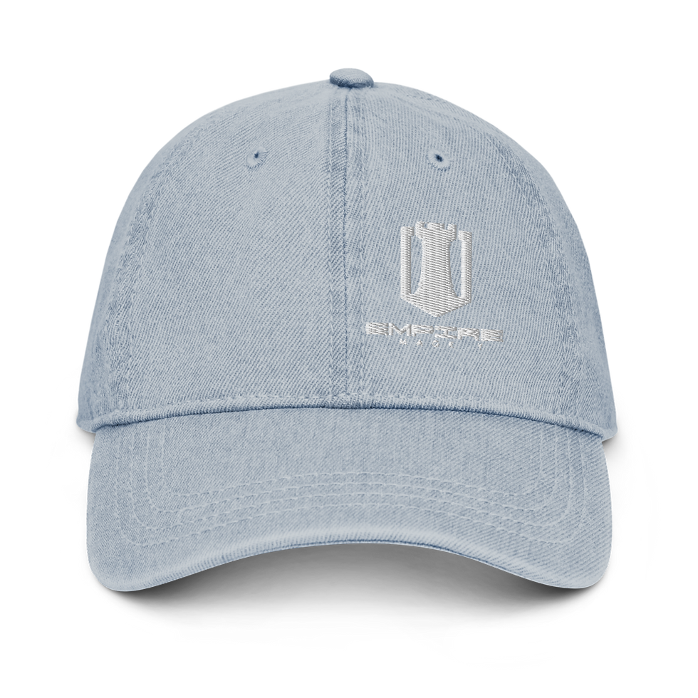Thumbnail: White Logo Classic Denim Hat