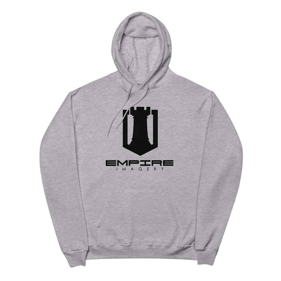 Thumbnail: Black Logo Unisex fleece hoodie