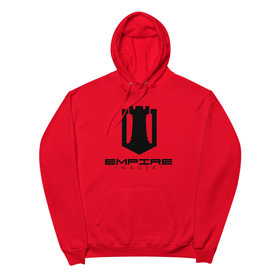 Thumbnail: Black Logo Unisex fleece hoodie