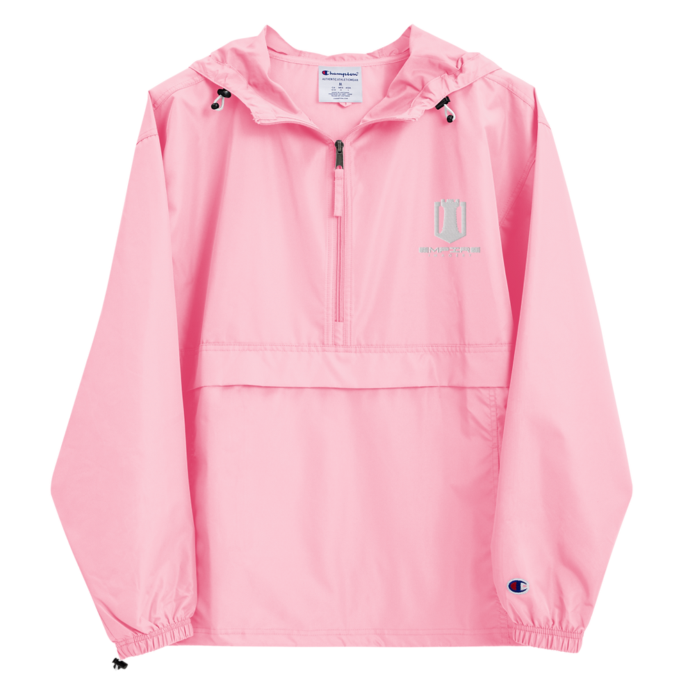 Thumbnail: White Logo Embroidered Champion Packable Jacket