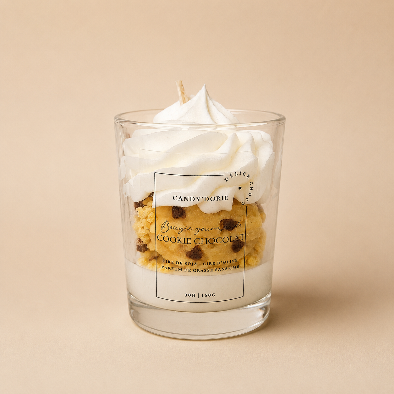 Bougie gourmande - Cookie chocolat
