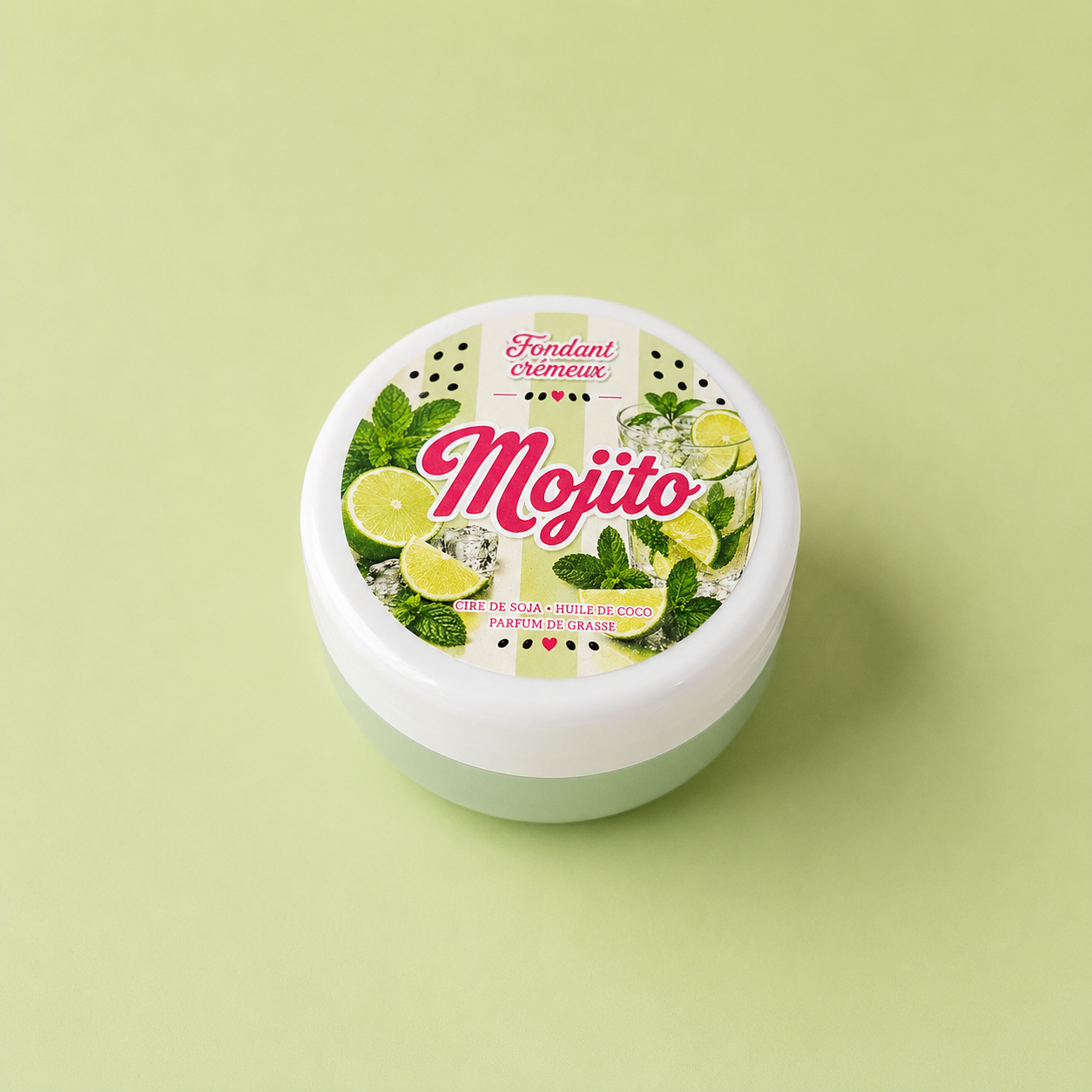 Fondant crémeux parfumé - Mojito