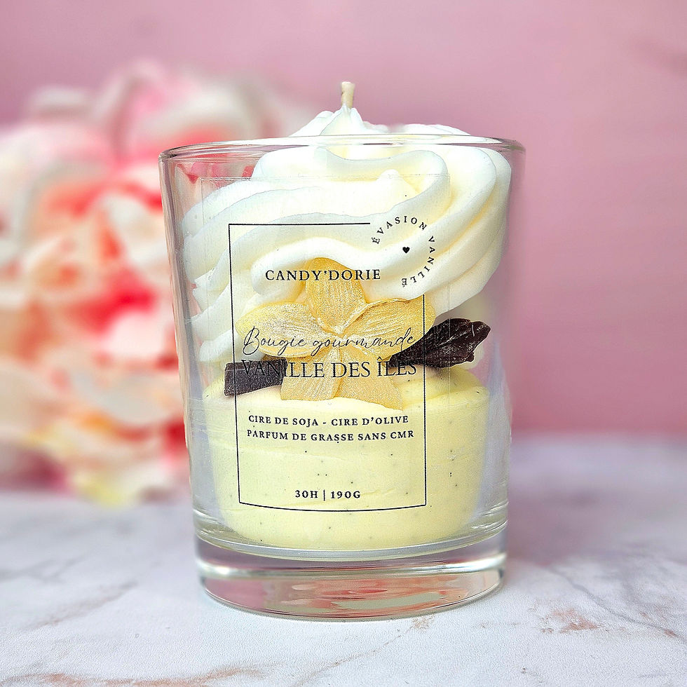 Bougie gourmande - Vanille des îles