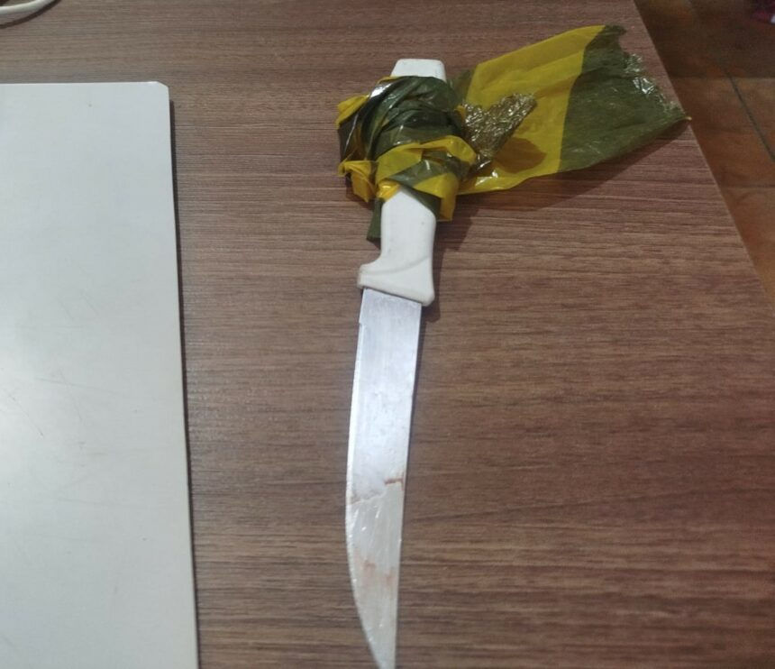 Mulher mata homem com golpe de faca-peixeira durante briga em bar na cidade de Conceição