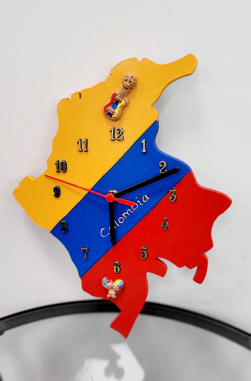 Miniatura: Colombian Wall Clock Handmade Reloj de Pared Colombiano Croquis Colombia