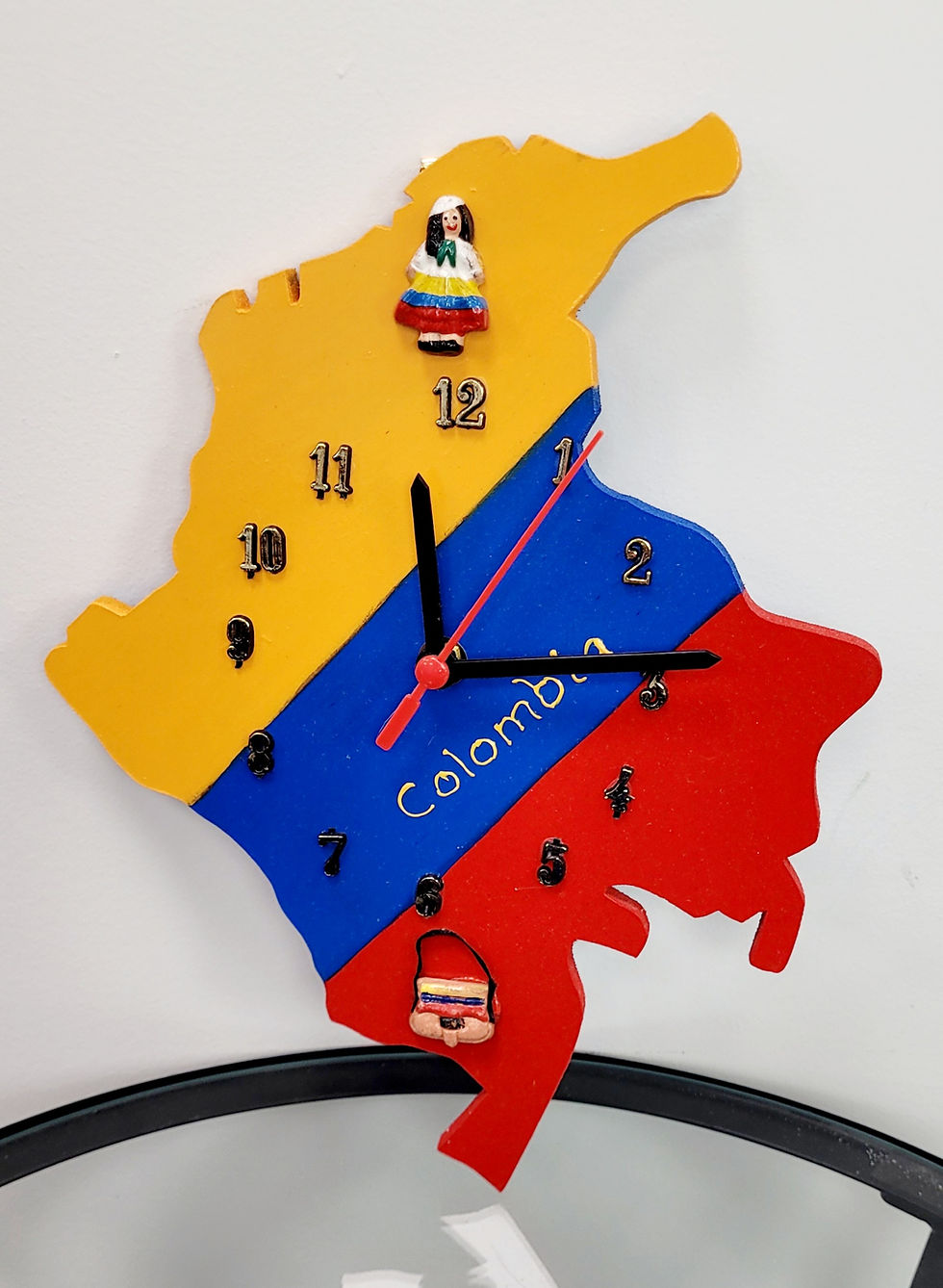 Miniatura: Colombian Wall Clock Handmade Reloj de Pared Colombiano Croquis Colombia