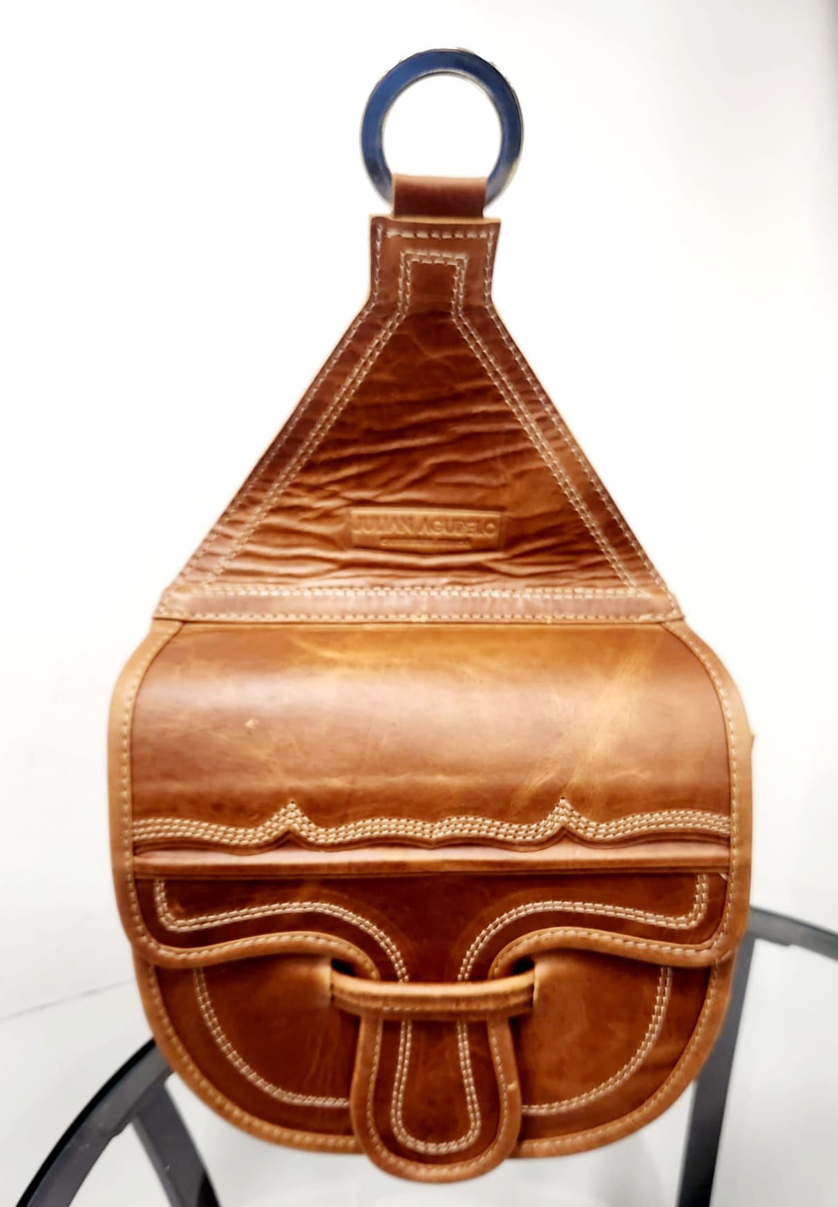 Bandolera Tipo Carriel Colombiano 100% Vintage Leather Sling Chest Colombian Bag