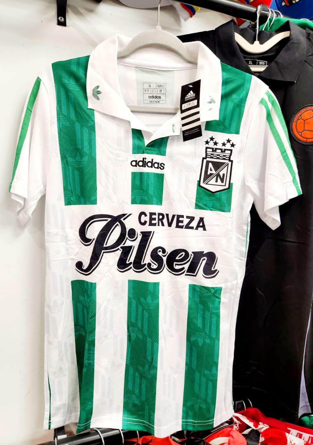 Camiseta Atlético Nacional - RETRO PILSEN 1995 BLANCA - Réplica