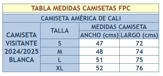 Miniatura: Camiseta América de Cali - Blanca - Réplica - Año 2024/2025