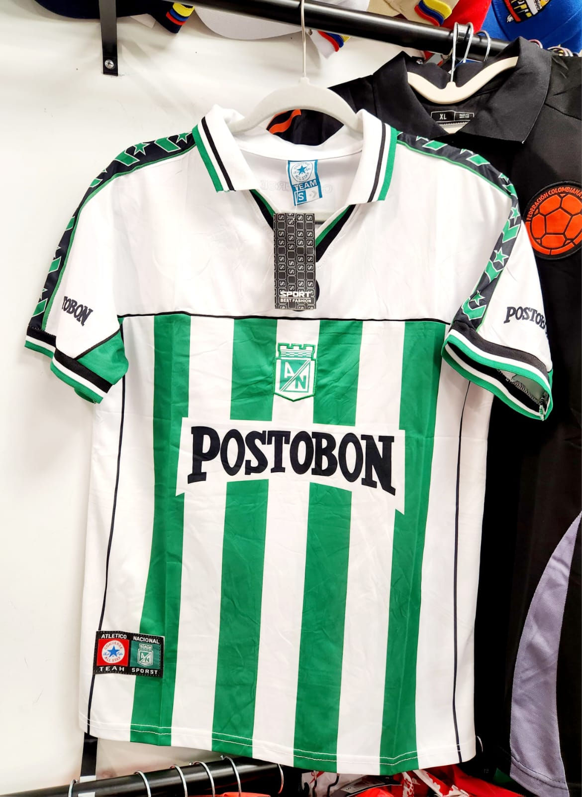 Camiseta Atlético Nacional RETRO CONVERSE 2001 Blanca - Réplica - Soccer Jersey