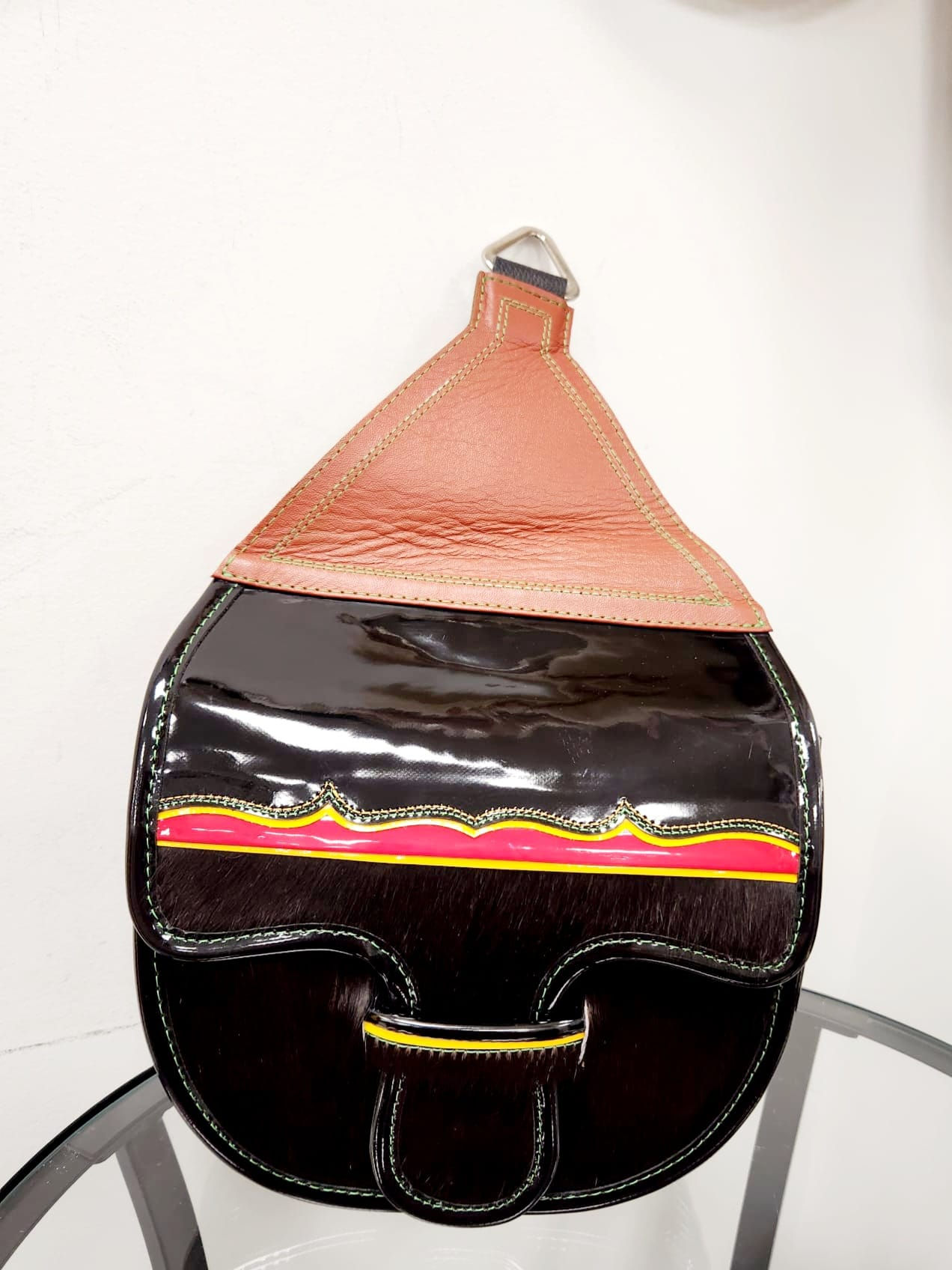 Bandolera Tipo Carriel Colombiano 100% Leather Sling Chest Colombian Bag -Medium