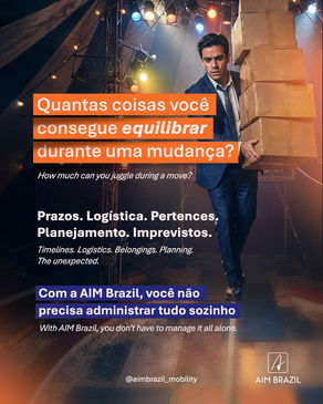 Quantas coisas você consegue equilibrar duranteuma mudança?
