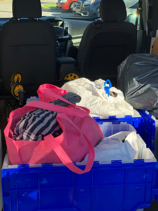 Clothing bagged and delivered to Osecola School District.