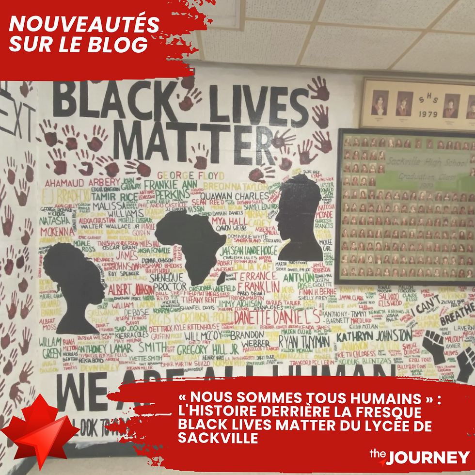 « Nous sommes tous humains » : l'histoire derrière la fresque Black Lives Matter du lycée de Sackville