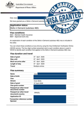 Joao's Skills in Demand Visa Approved