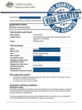 Manolet's Partner Visa Approved