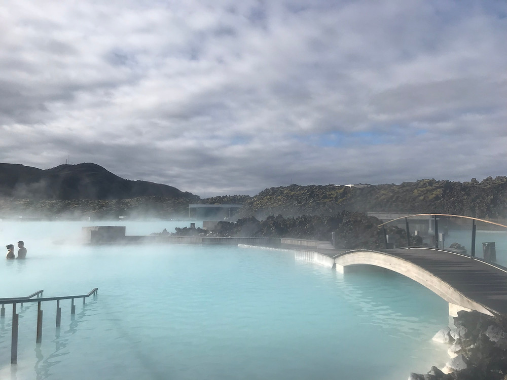 Blue Lagoon at sunrise in Iceland