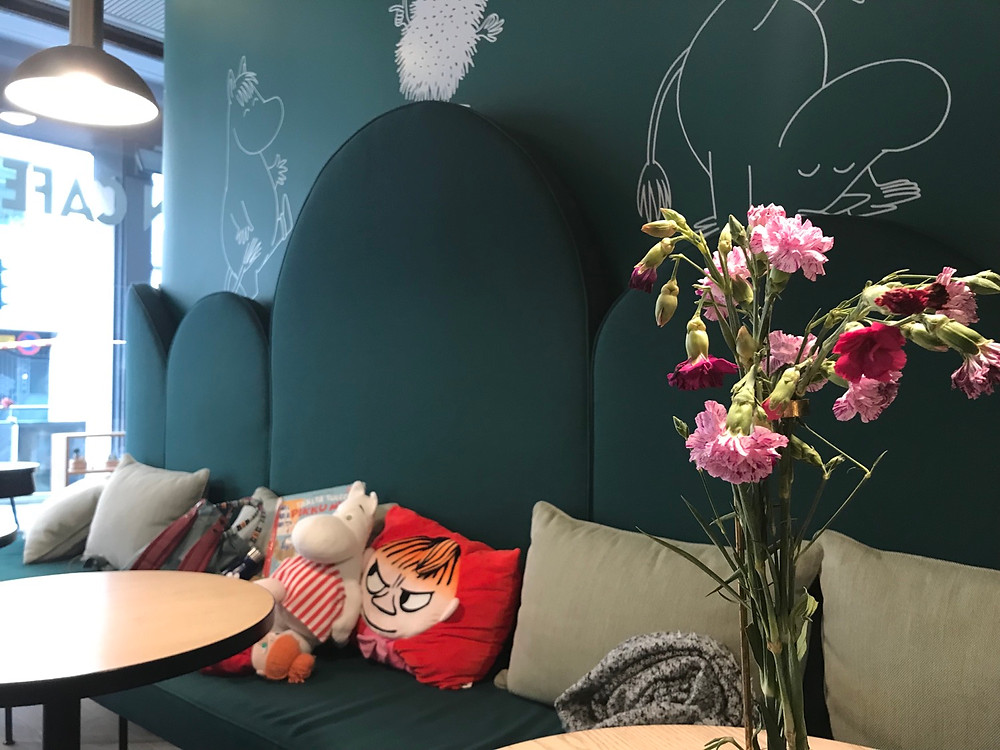 Inside the Moomin Cafe Helsinki Finland