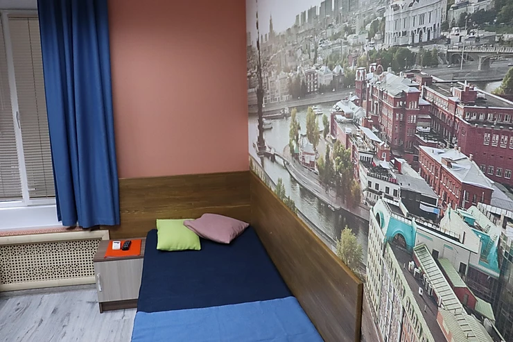 Hotel Yakimanka twin bedded room in Moscow city Russia
