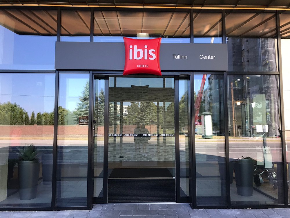 Entrance to the ibis tallinn city center hotel estonia