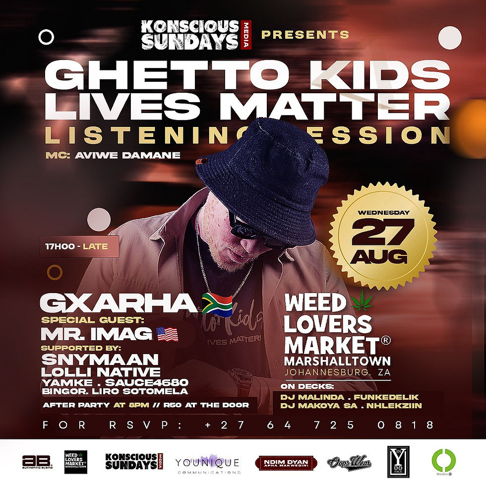 GHETTO KIDS LIVES MATTER — Listening Session