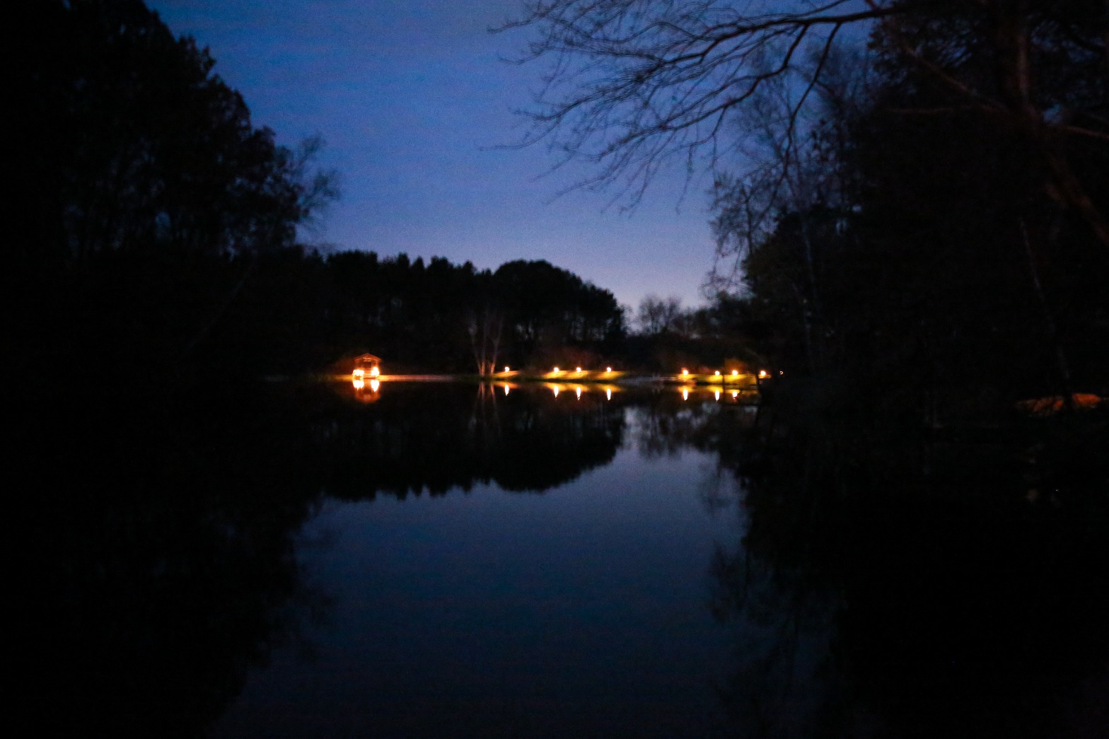 Evening lake view