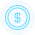 Dollar coin icon