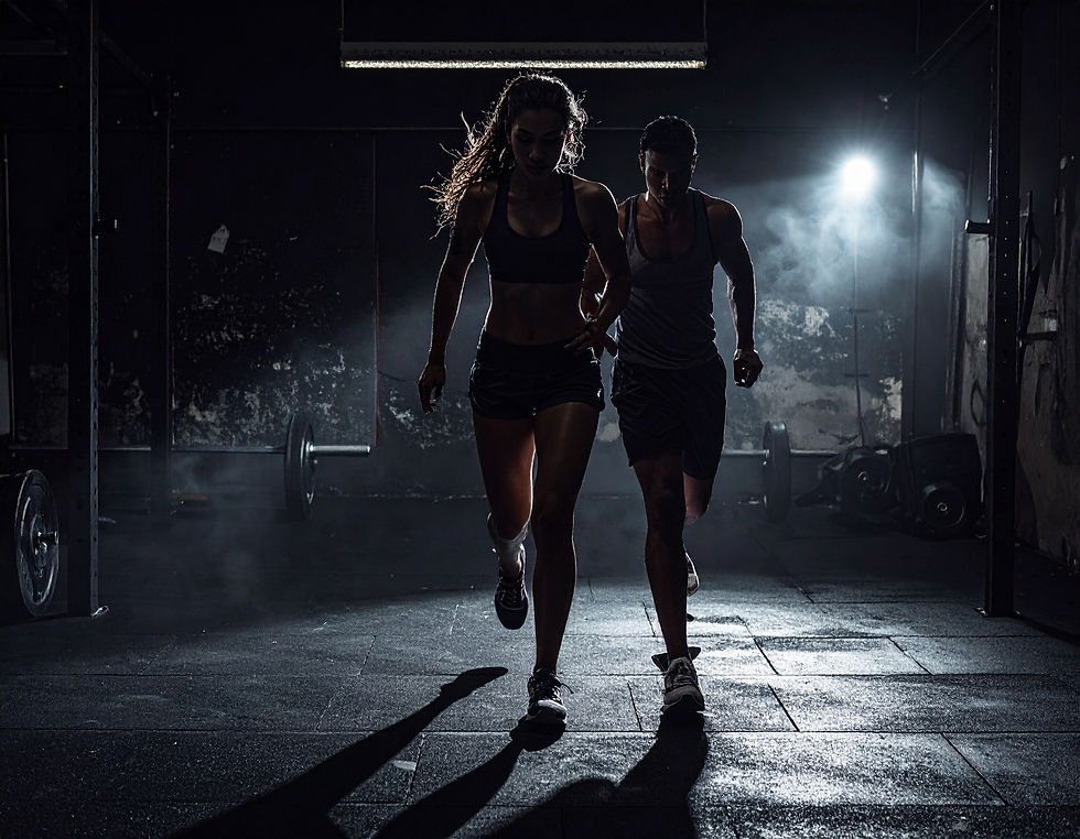 Firefly_Runners in dark gym lighting 974903.jpg