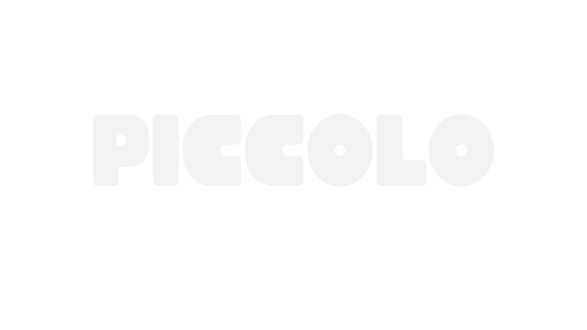 Logo do Piccolo em branco.