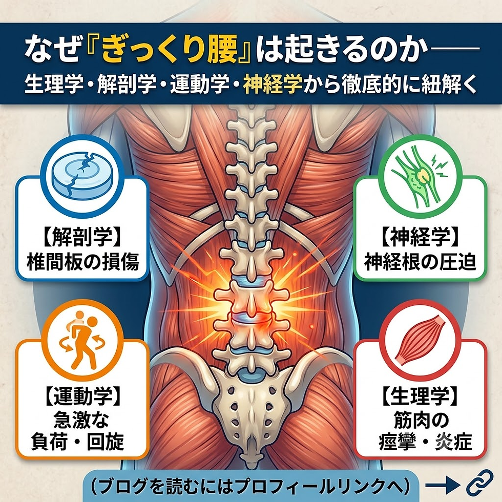 なぜ「ぎっくり腰」は起きるのか——生理学・解剖学・運動学・神経学から徹底的に紐解く