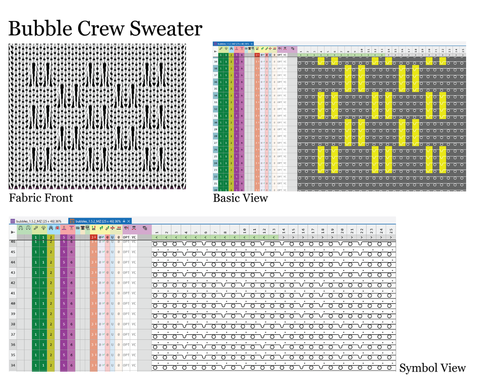 Bubble Crew Sweater Programming