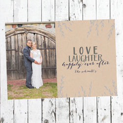 Glitter and Vines thank you card