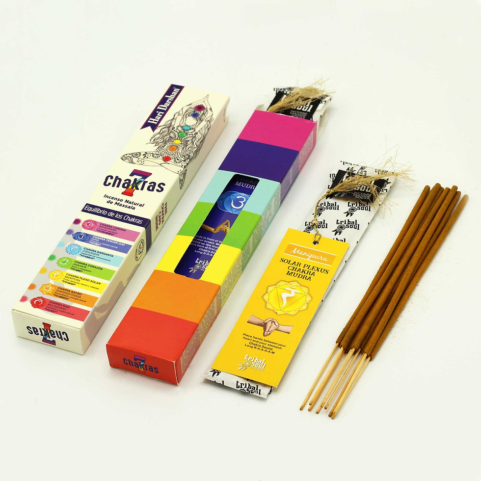 Miniature : 7 Chakra handrolled Incense Sticks