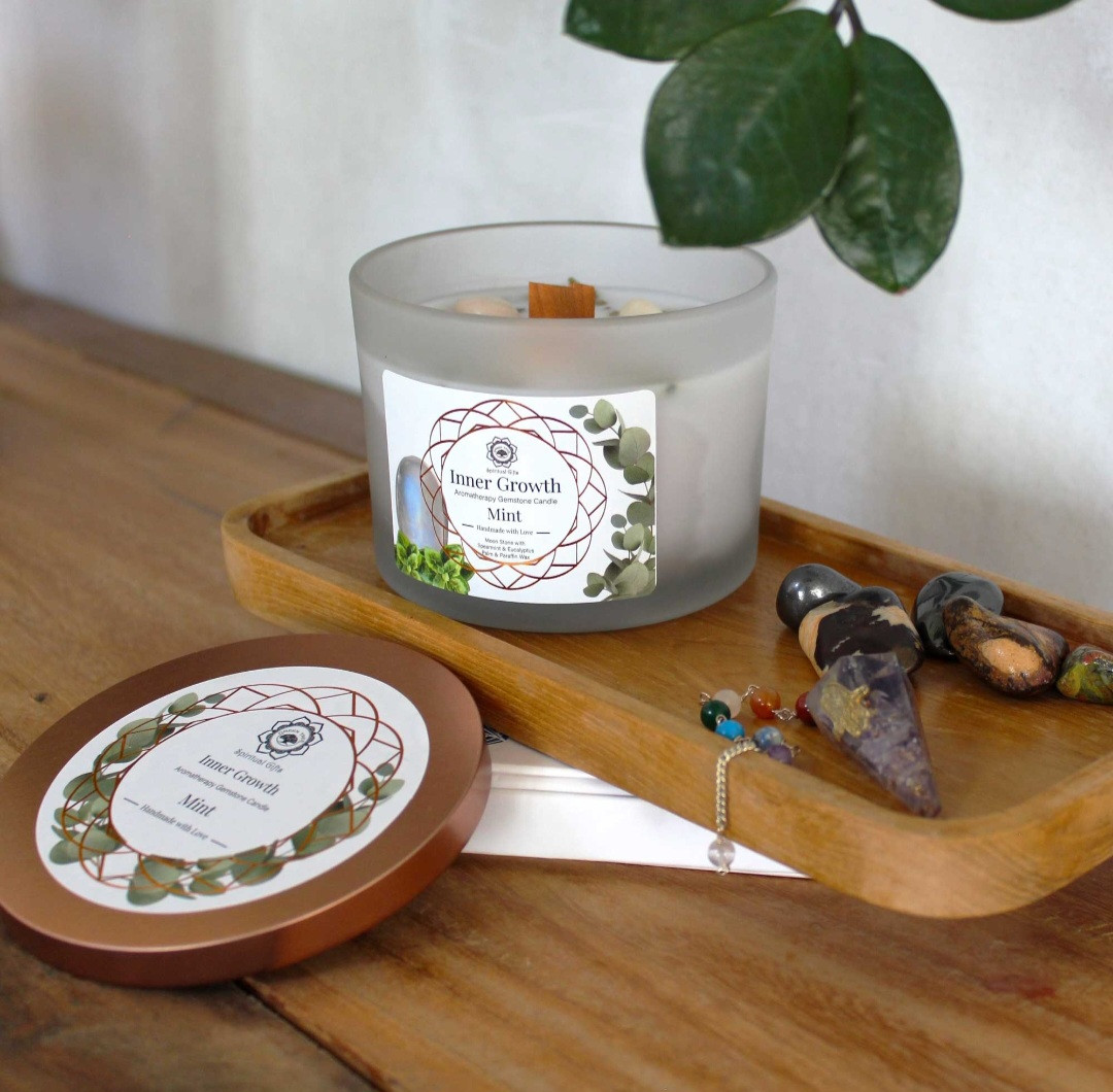Hand-made Gemstone Candle