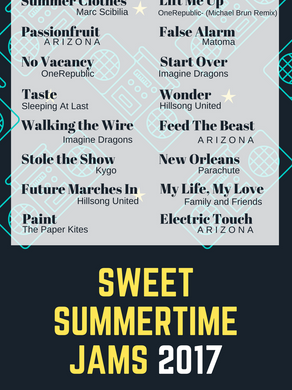 Sweet Summertime Jams 2017