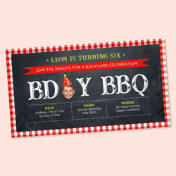 BBQ Birthday Party Invitation