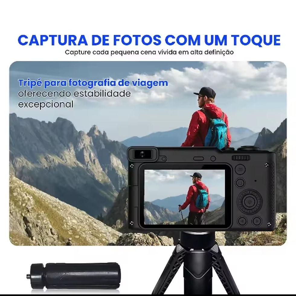 Miniatura: Câmera Digital HD Semi Profissional Alta Resolução Com Tripé