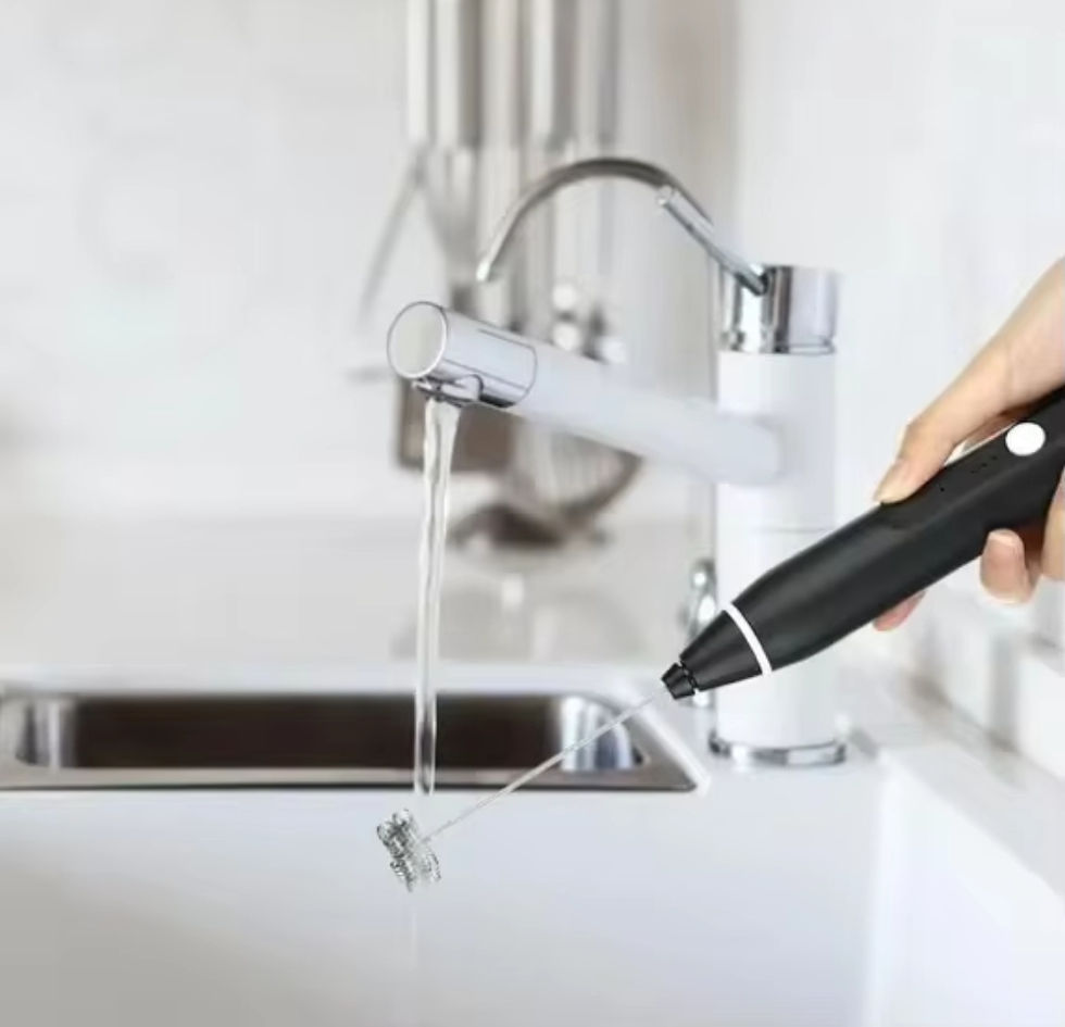 Miniatura: Mixer Recarregavel 2 em 1 Eletrico Misturador Batedor Ovo Leite Cafe