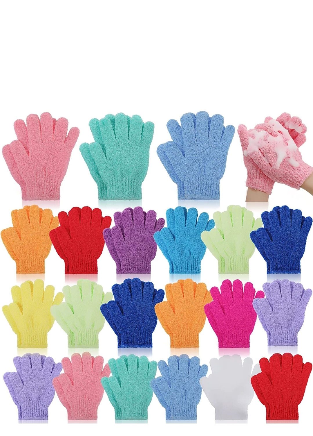 Exfoliating Gloves for Shower (1 Pair)