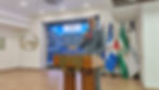 Luis García Mercado, embajador de República Dominicana en Honduras durante su participación.