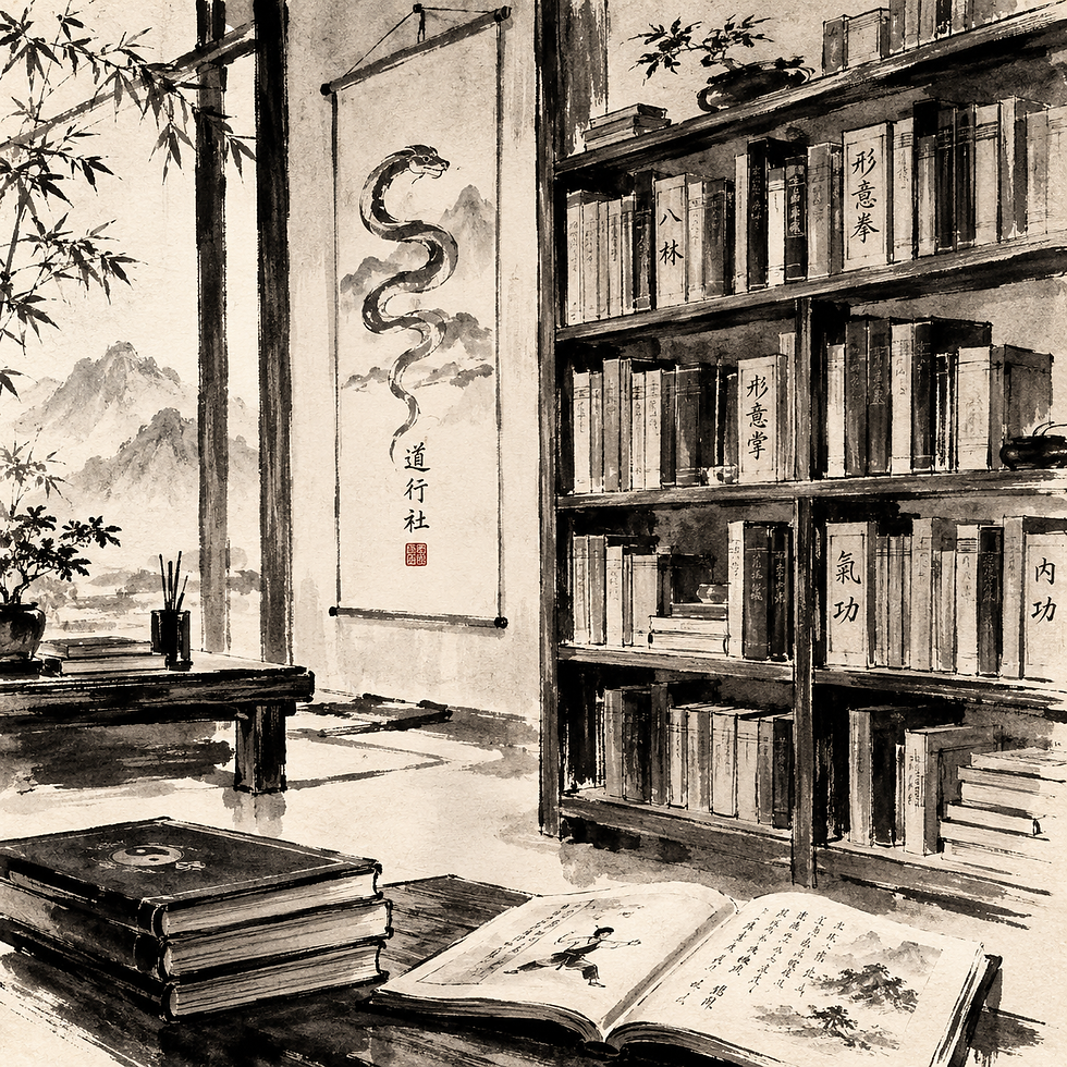 bibliothèque sur les arts martiaux