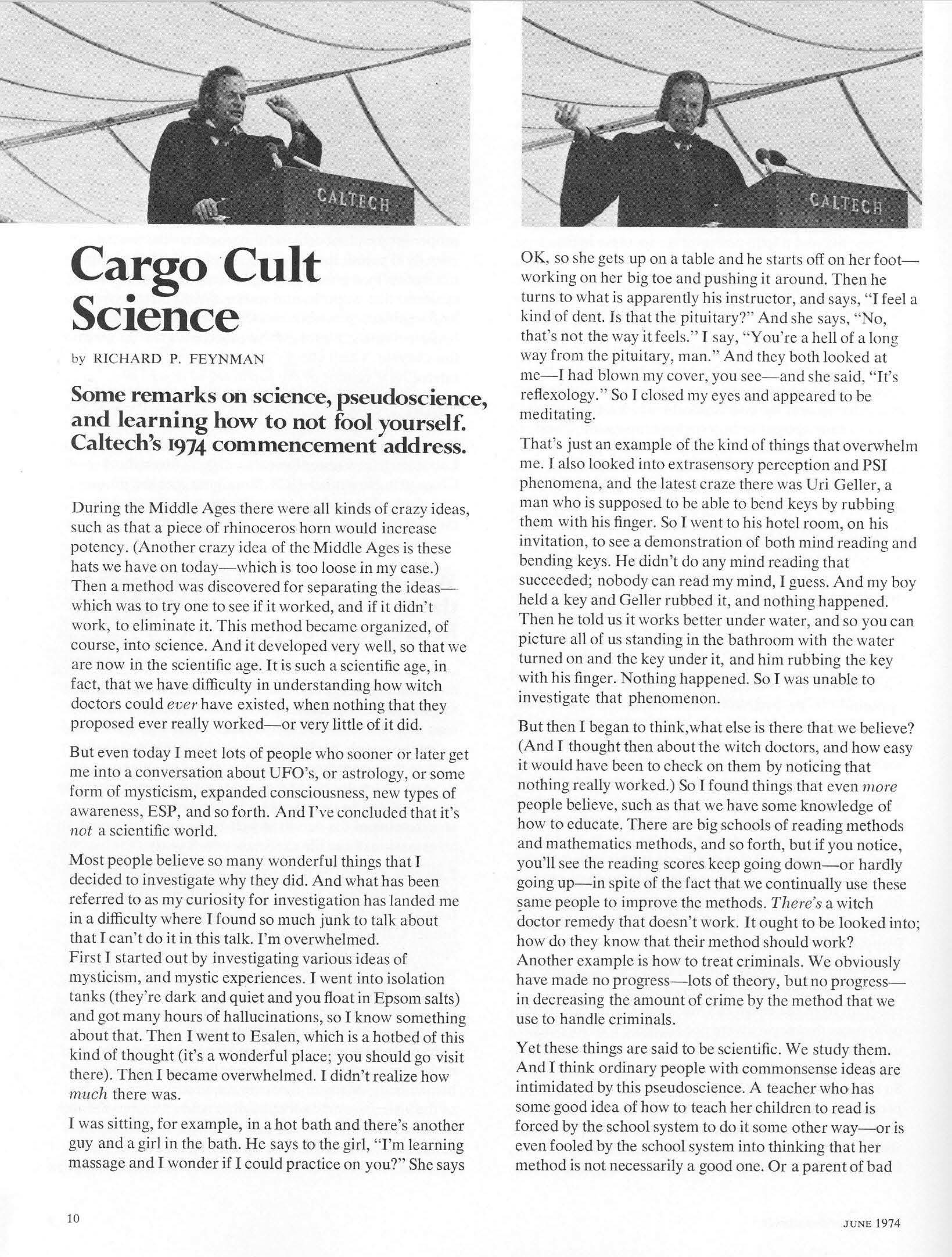 Cargo Cult Science